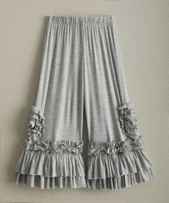 ruffle girl pants