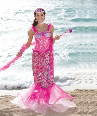 Pink Fairytale Mermaid Costume For Women Pink 16 18 Chasing Fireflies