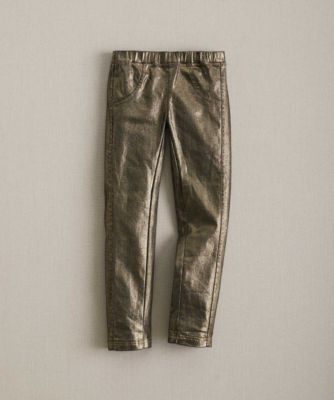 gold pants