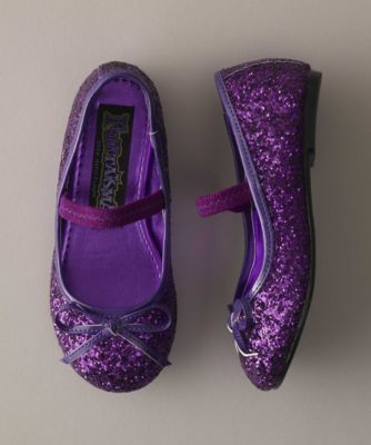 Girls Purple Sparkle Play Shoes - chasing fireflies