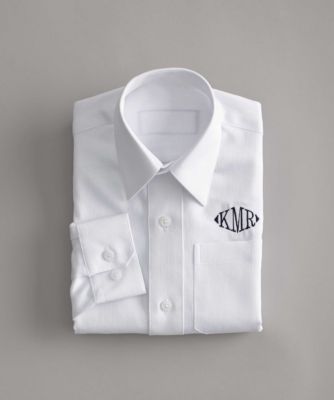 boys monogrammed white shirt - chasing fireflies